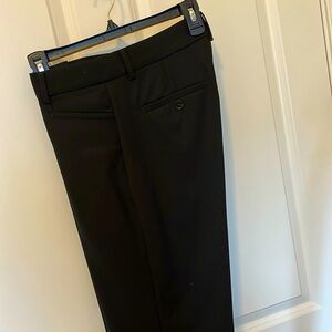 Banana Republic Siena straight leg wool pants- 4 petite- black- barely worn.